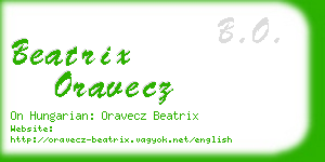 beatrix oravecz business card